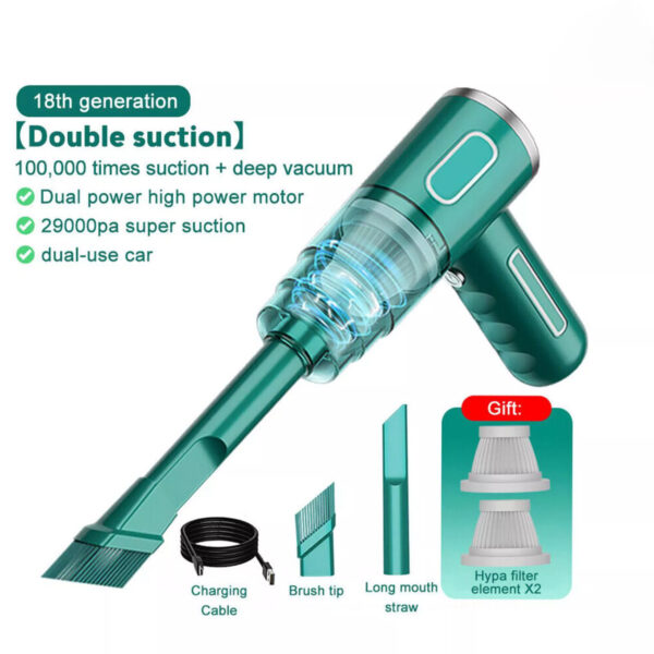 Cordless Hand-Held Vacuum Cleaner Mini Portable Car Auto Home Wireless Handheld Vacuum Cordless, Portable Car Vacuum Cleaner With Powerful Suction And Brushless Motor, Rechargeable - Image 8