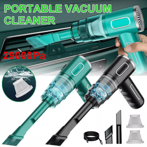 Cordless Hand-Held Vacuum Cleaner Mini Portable Car Auto Home Wireless Handheld Vacuum Cordless, Portable Car Vacuum Cleaner With Powerful Suction And Brushless Motor, Rechargeable - Image 9